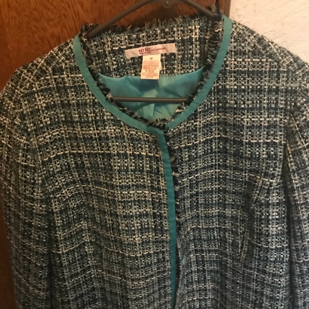 NINE & Company by NINE WEST plaid dress jacket